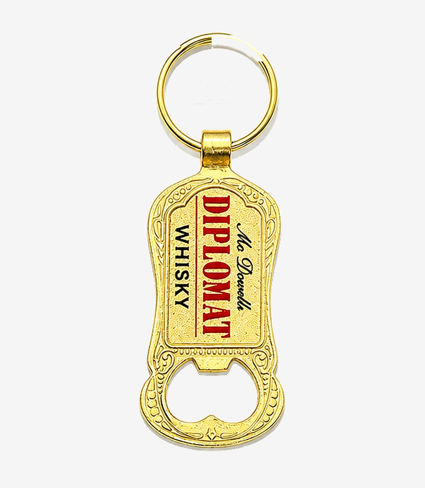 KKM-p51-02-metal-golden-meena-keychain Gold metal keychain on a split ring
