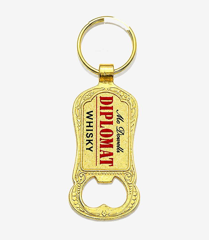 Custom Gold Metal Keychain - Design 242 | KKM Keychains