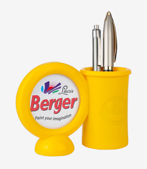 Yellow pen stand