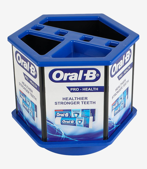 Blue pen stand