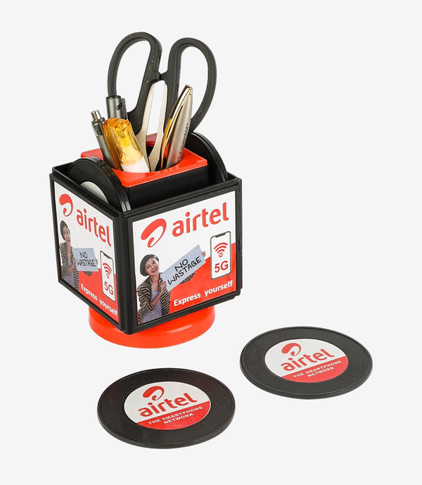 Red pen stand