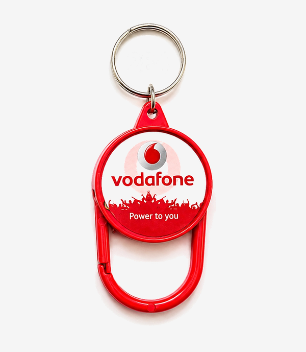 KKM-p59-03-plastic-hook-keychain Red plastic hook keychain on a metal split ring