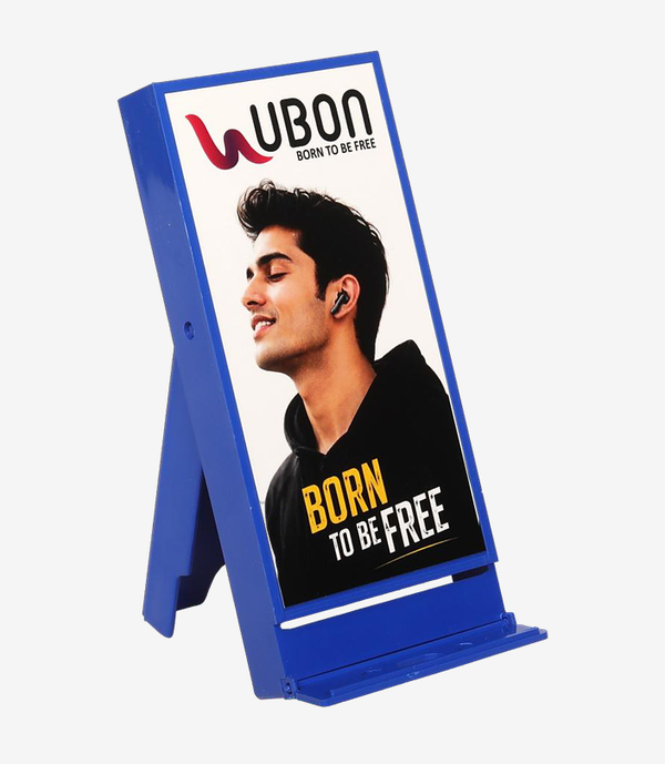 Blue mobile stand