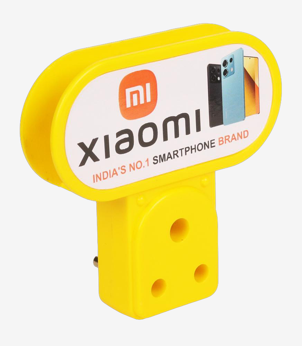 KKM-p99-559-mobile-charging-stand Yellow plastic mobile charging stand