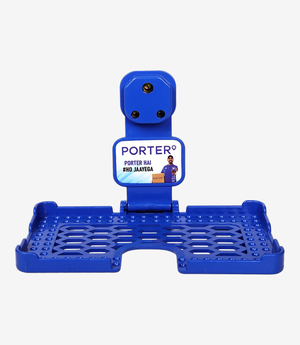 Blue plastic mobile charging stand